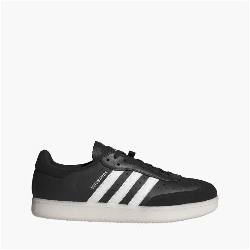 adidas Mens Velosamba Leather Cycling Shoes Core Black/Cloud White/Cloud White - Image 1