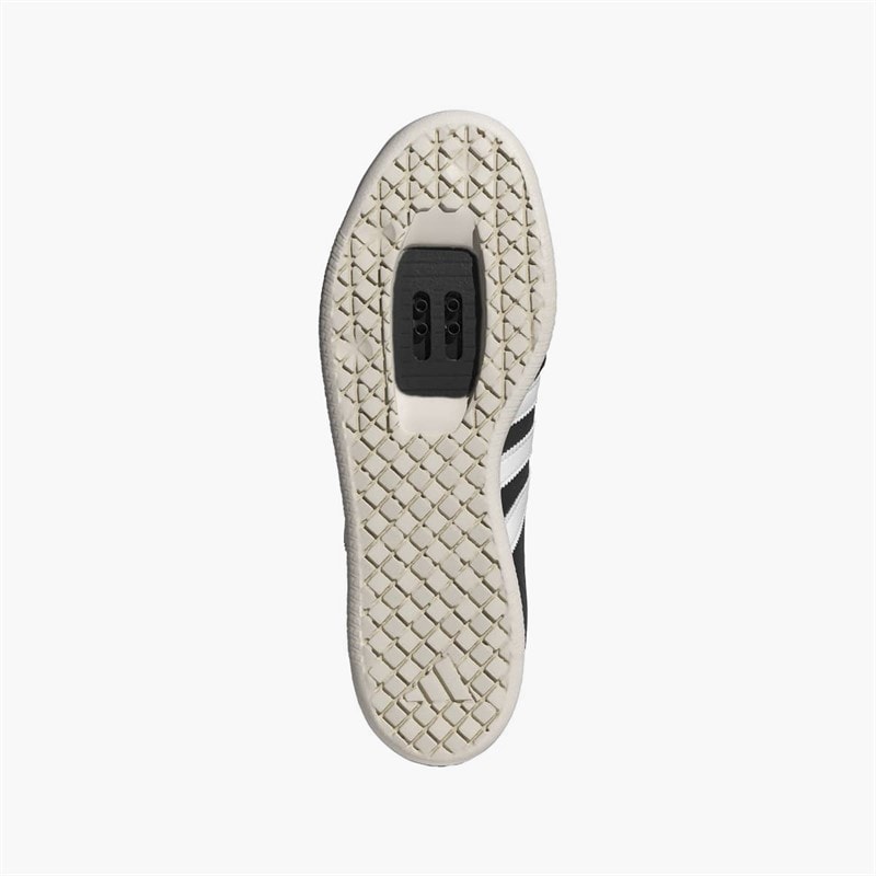 adidas Mens Velosamba Leather Cycling Shoes Core Black/Cloud White/Cloud White - Image 2
