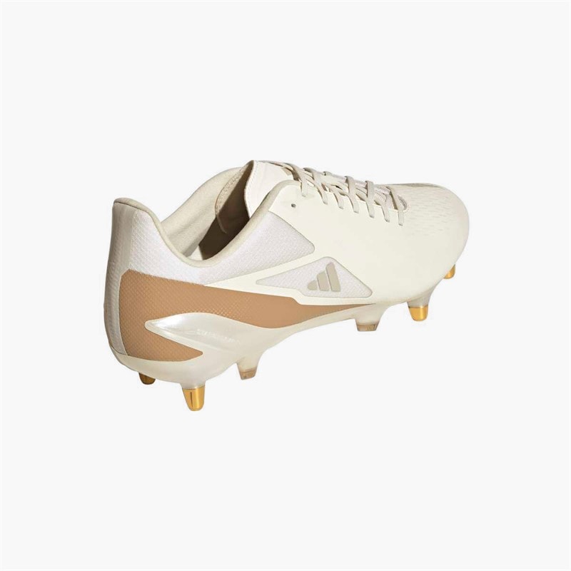 adidas Mens Adizero RS15 Pro SG Soft Ground Rugby Boots Off White/Wonder Alumina/Warm Sandstone - Image 3