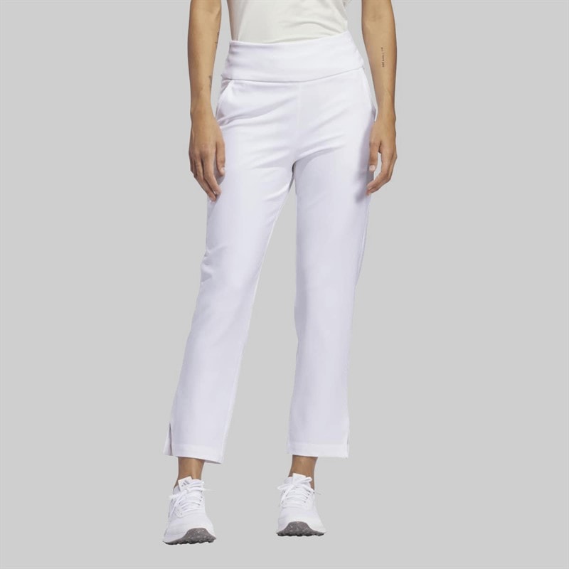 adidas Womens Ultimate 365 Solid Ankle Golf Trousers White - Image 2