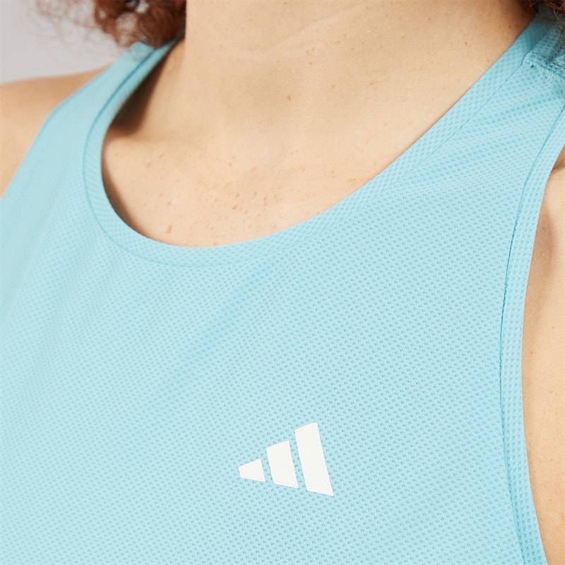 adidas Womens Own The Run Running Tank Top Mint Tone - Image 3