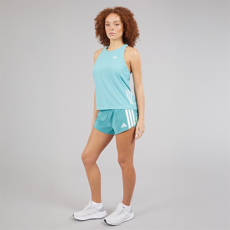 adidas Womens Own The Run Running Tank Top Mint Tone - Image 4
