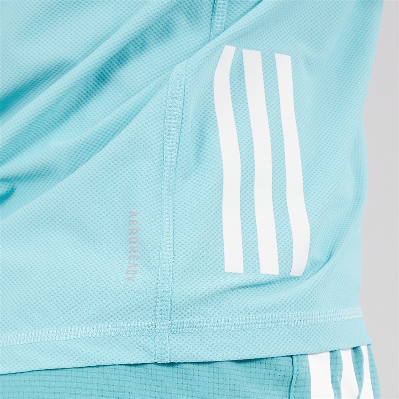 adidas Womens Own The Run Running Tank Top Mint Tone - Image 5