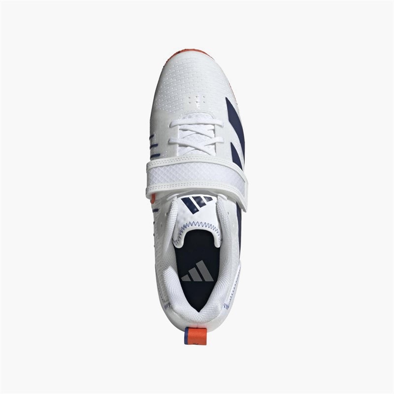 adidas Mens Adipower Weight Lifting 3 Training Shoes Cloud White/Dark Blue/Royal Blue - Image 4
