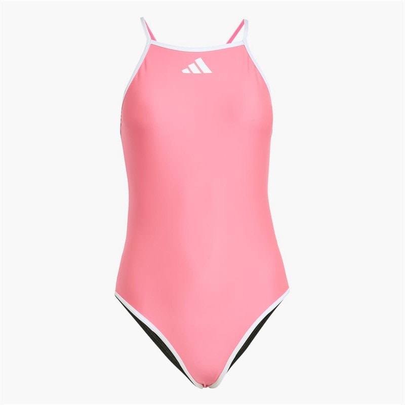 adidas Womens X Tom Daly Adjustable Swimsuit Lucid Pink/Powder Teal/Dark Blue - Image 5