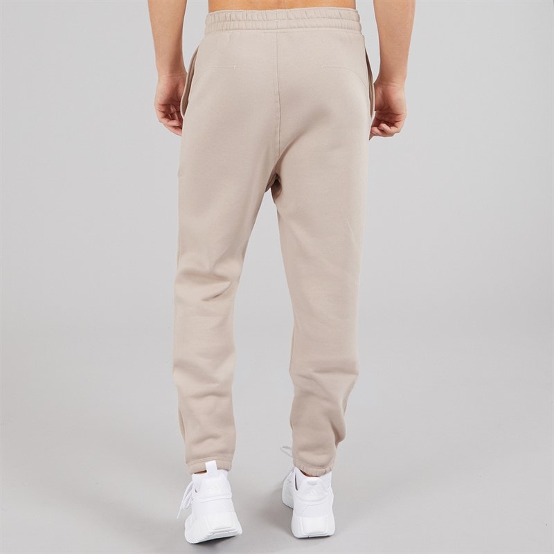 adidas Mens Lounge Graphic Fleece Joggers Wonder Taupe - Image 2