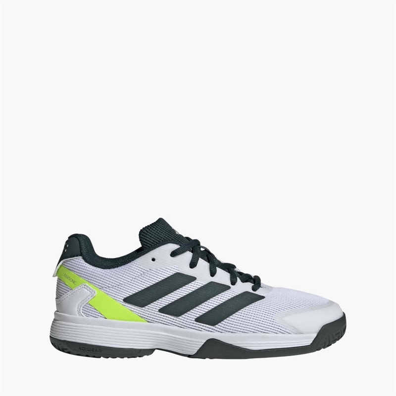 adidas Junior Ubersonic All Court Tennis Shoes Pure Teal/Silver Metallic/Lucid Lemon - Image 1