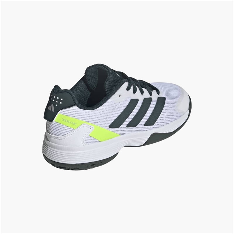 adidas Junior Ubersonic All Court Tennis Shoes Pure Teal/Silver Metallic/Lucid Lemon - Image 3