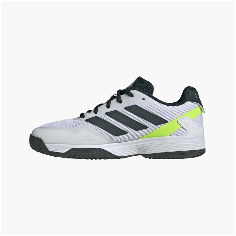 adidas Junior Ubersonic All Court Tennis Shoes Pure Teal/Silver Metallic/Lucid Lemon - Image 5