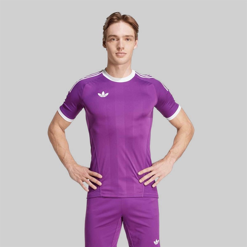 adidas Mens Trefoil 25/26 Pro Goalkeeper Jersey Glow Purple - Image 3