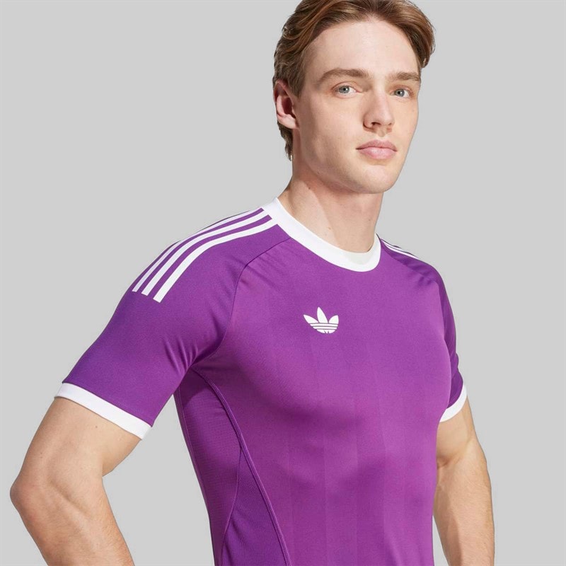 adidas Mens Trefoil 25/26 Pro Goalkeeper Jersey Glow Purple - Image 4