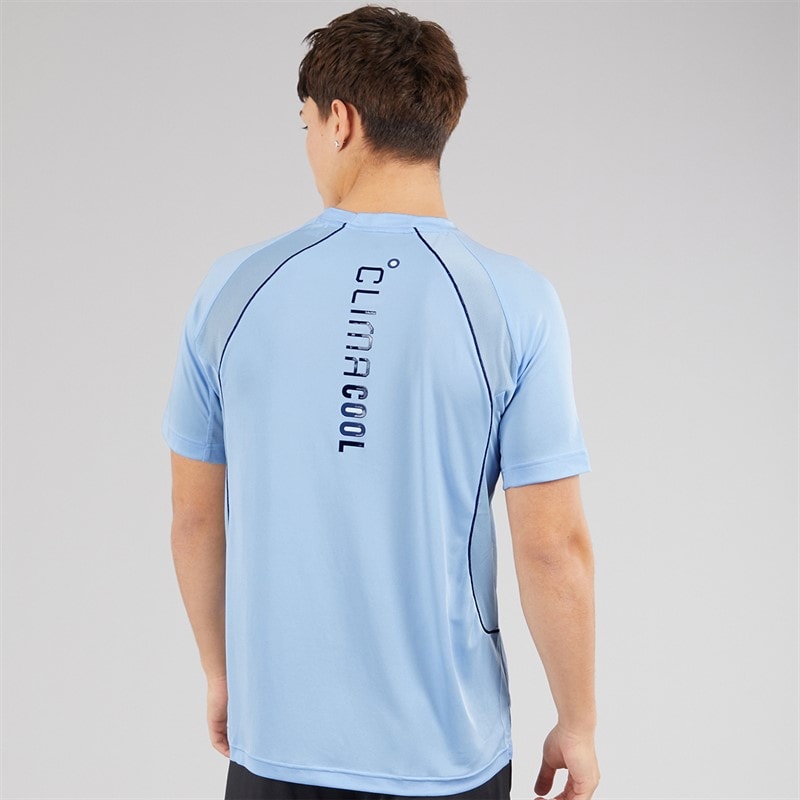 adidas Mens Tech Apparel Climacool T-Shirt Glow Blue - Image 2
