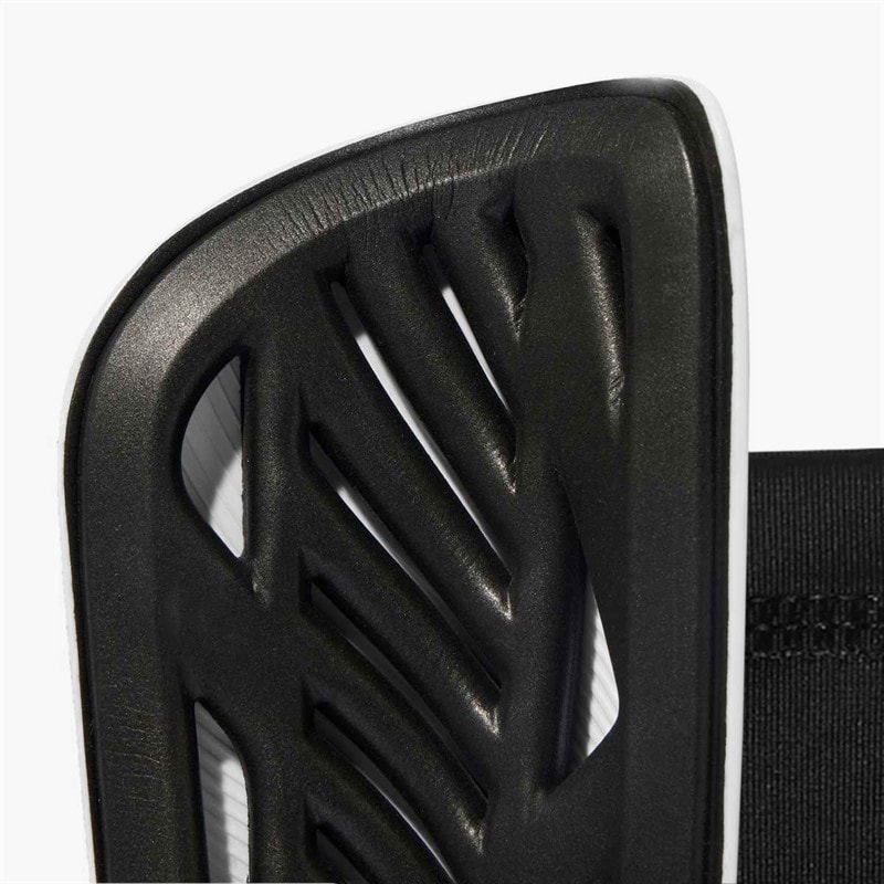 adidas Mens Tiro League Slip In Shin Guards White/Black - Image 2