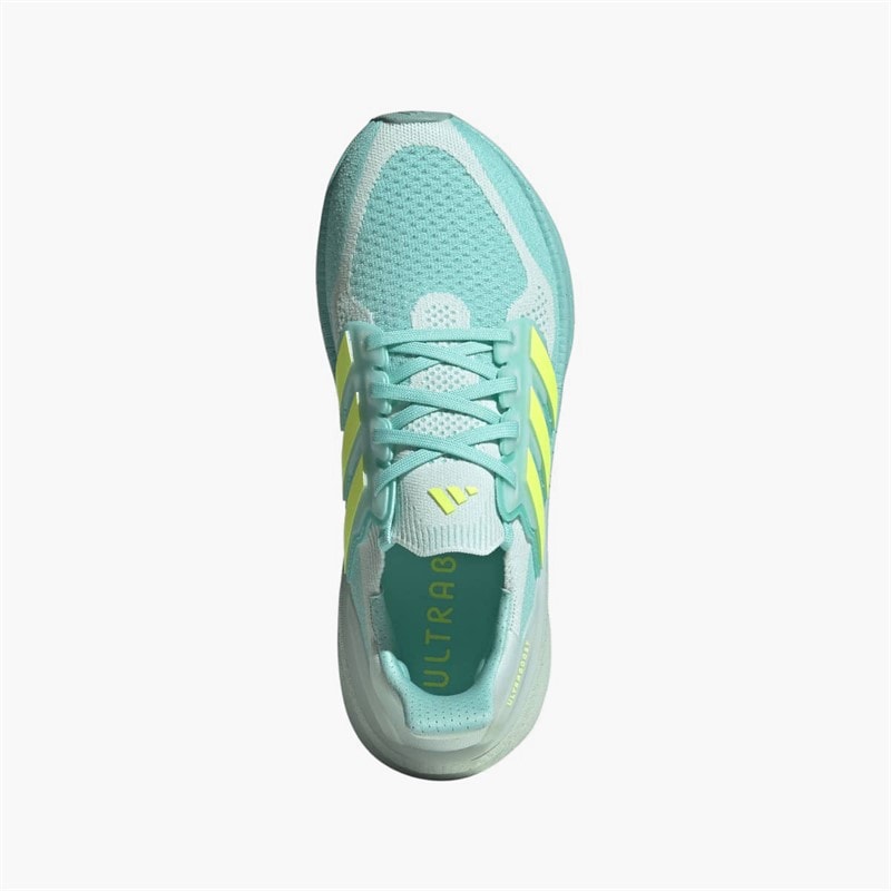 adidas Womens Ultraboost 5 Neutral Running Shoes Flash Aqua/Hi-Res Yellow/Halo Mint - Image 4