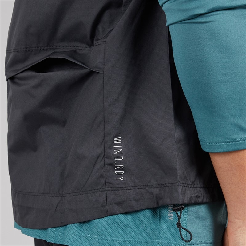 adidas Mens Own The Run Full Zip Running Gilet Black - Image 5