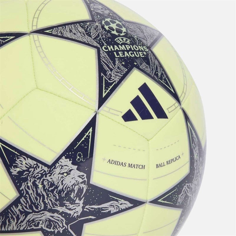 adidas Mens UEFA Champions League Real Madrid Club Training Football Almost Lime/Silver Metallic/Noble Ink - Image 3