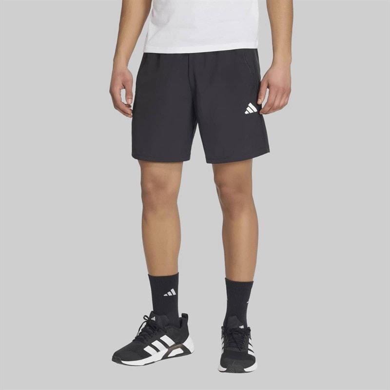 adidas Mens Train Essentials Woven Training Shorts Black/White