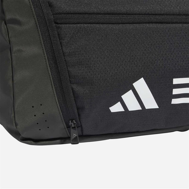 adidas Essentials 3-Stripes Medium Duffel Bag Black/White - Image 5