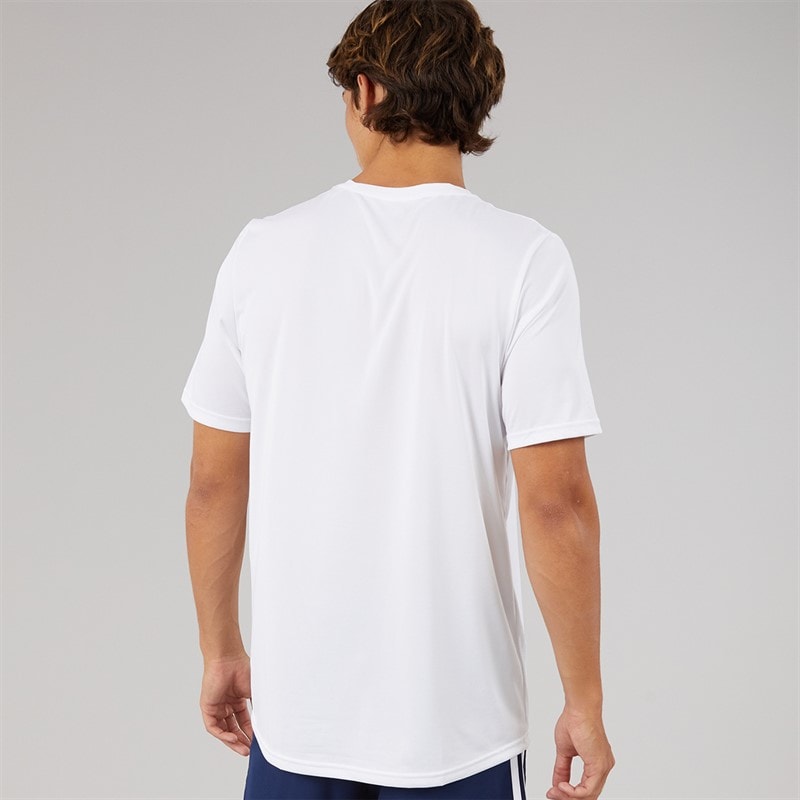 adidas Mens Pregame T-Shirt White/Black - Image 2