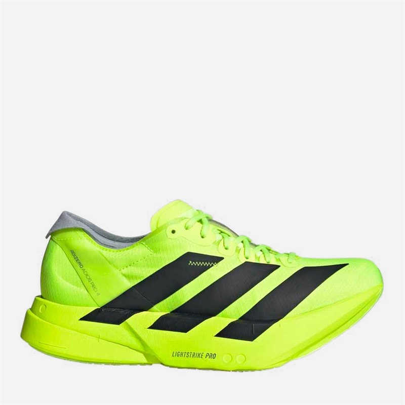 adidas Womens Adizero Adios Pro 4 Neutral Running Shoes Lucid Lemon/Core Black/Halo Silver