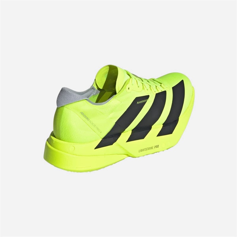 adidas Womens Adizero Adios Pro 4 Neutral Running Shoes Lucid Lemon/Core Black/Halo Silver - Image 3
