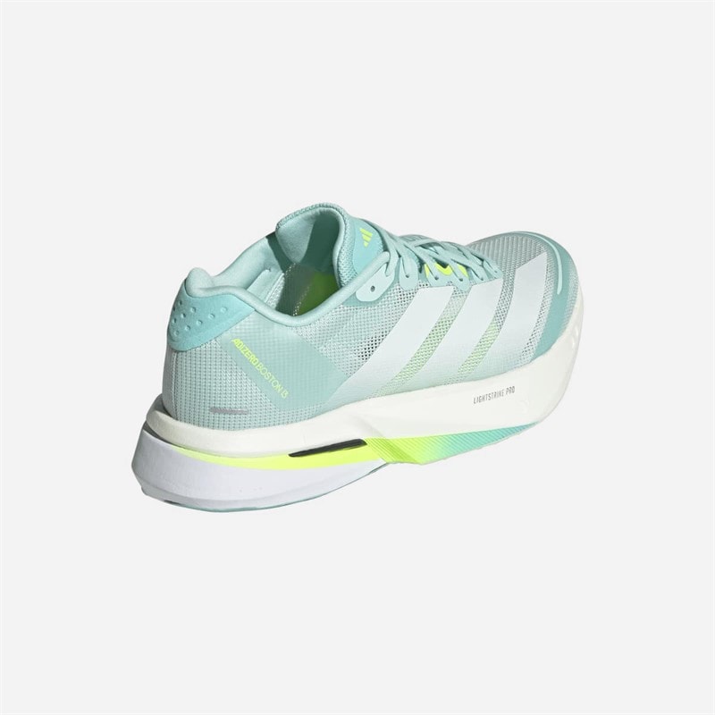adidas Womens Adizero Boston 13 Lightstrike Pro Neutral Running Shoes Semi Flash Aqua/Zero Metalic/Lucid Lemon - Image 3