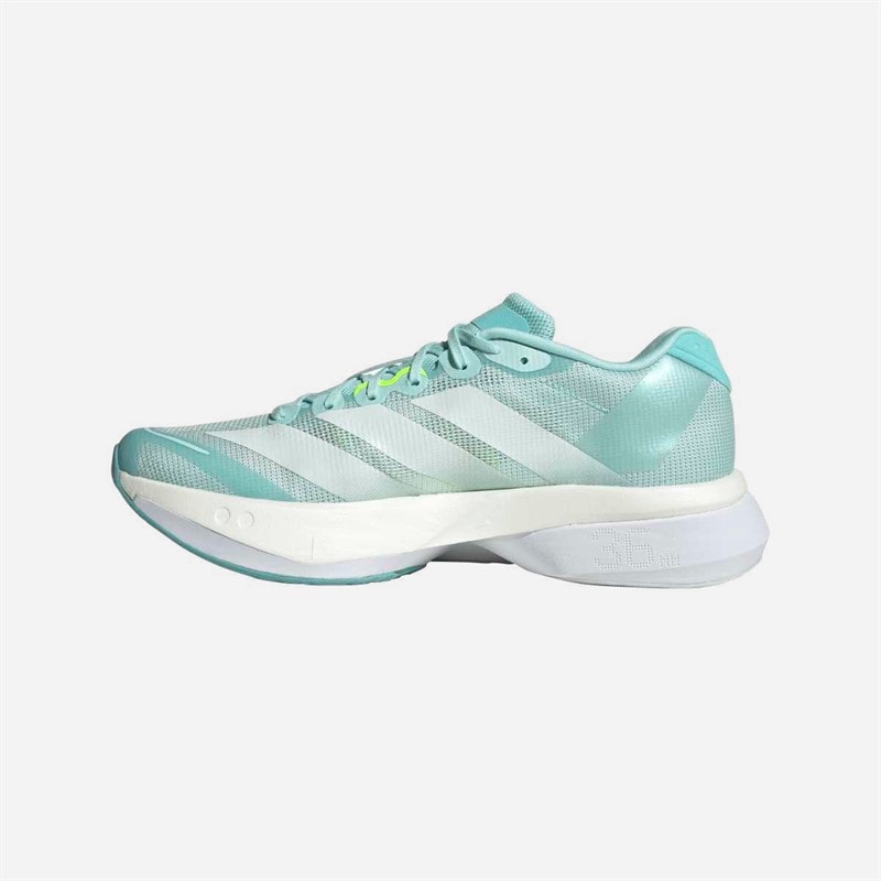 adidas Womens Adizero Boston 13 Lightstrike Pro Neutral Running Shoes Semi Flash Aqua/Zero Metalic/Lucid Lemon - Image 5