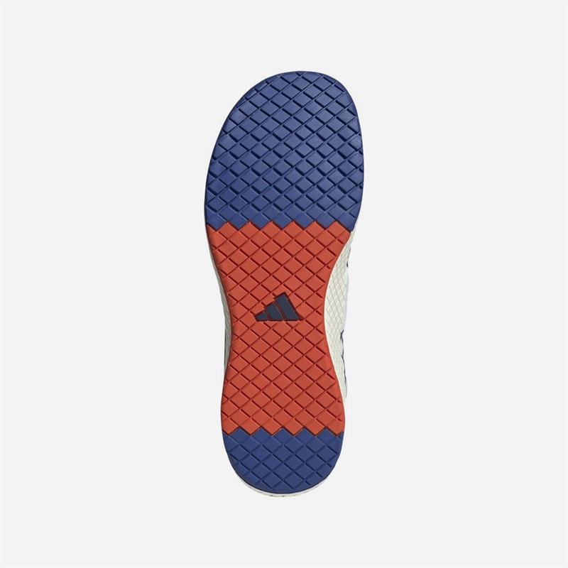 adidas The Total Weightlifting Shoes Cloud White/Dark Blue/Royal Blue - Image 2