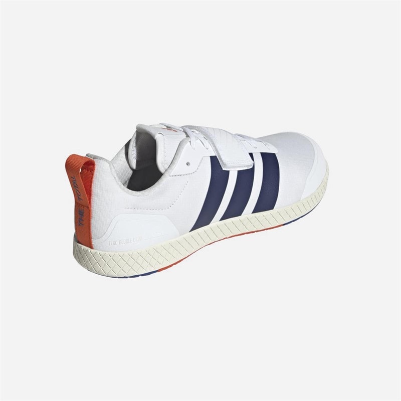 adidas The Total Weightlifting Shoes Cloud White/Dark Blue/Royal Blue - Image 3
