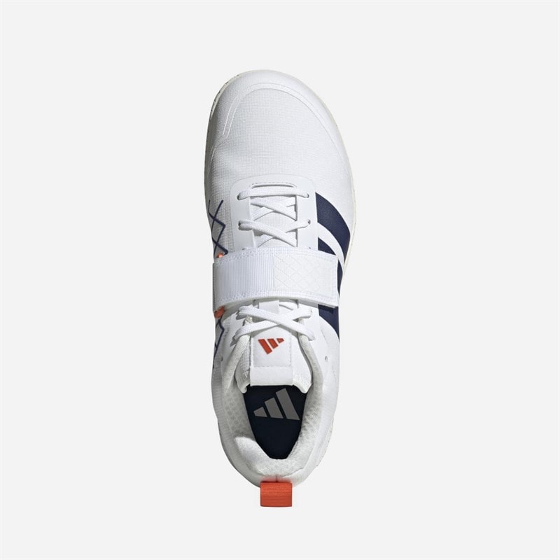 adidas The Total Weightlifting Shoes Cloud White/Dark Blue/Royal Blue - Image 4