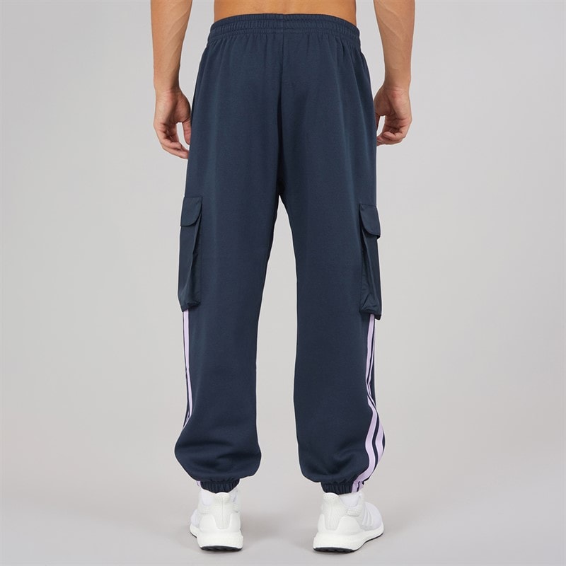 adidas Mens City Tech Utility Fleece Joggers Aurora Ink/Pure Teal - Image 3