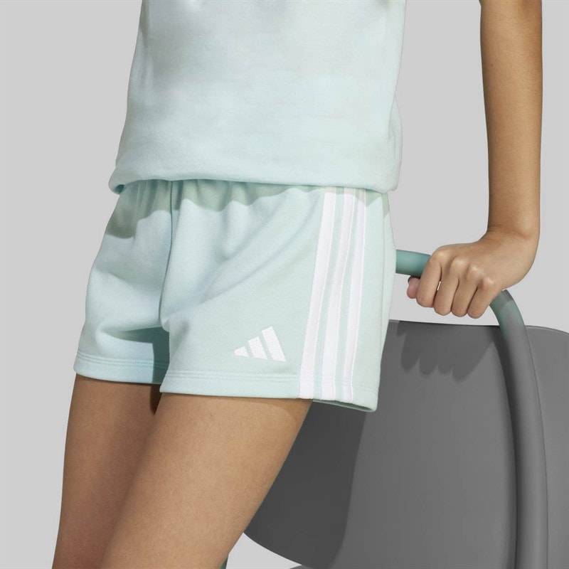 adidas Junior Girls Essentials Shorts Halo Mint/White - Image 1