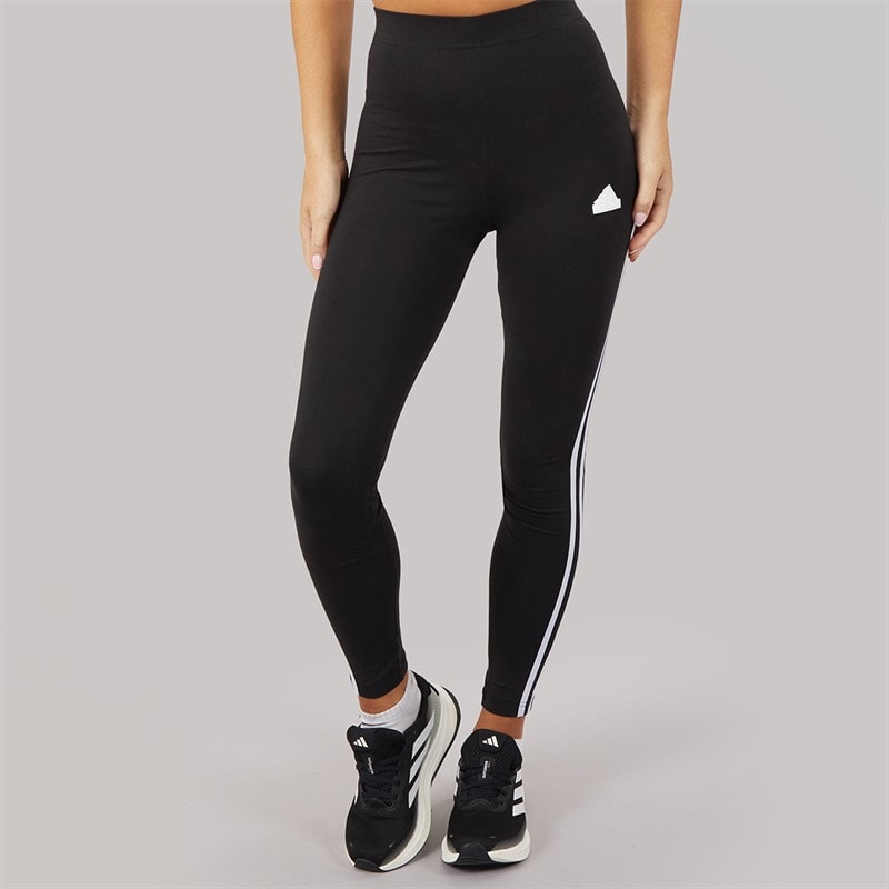 adidas Womens Future Icons 3-Stripes Leggings Black - Image 2