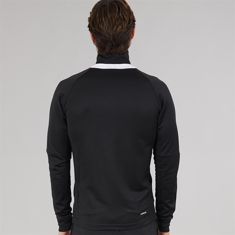 adidas Mens Aeroready Sereno Cut 3-Stripes Track Jacket Black/White - Image 2