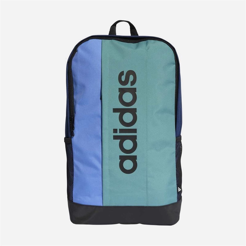 adidas Linear Logo Colorblock Backpack Dark Blue/Power Teal/Blue Fuchsia/Black - Image 1