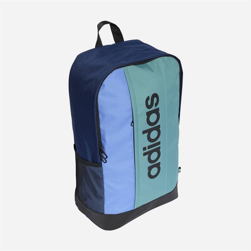 adidas Linear Logo Colorblock Backpack Dark Blue/Power Teal/Blue Fuchsia/Black - Image 3