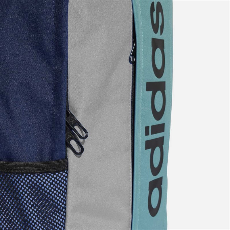 adidas Linear Logo Colorblock Backpack Dark Blue/Power Teal/Blue Fuchsia/Black - Image 5