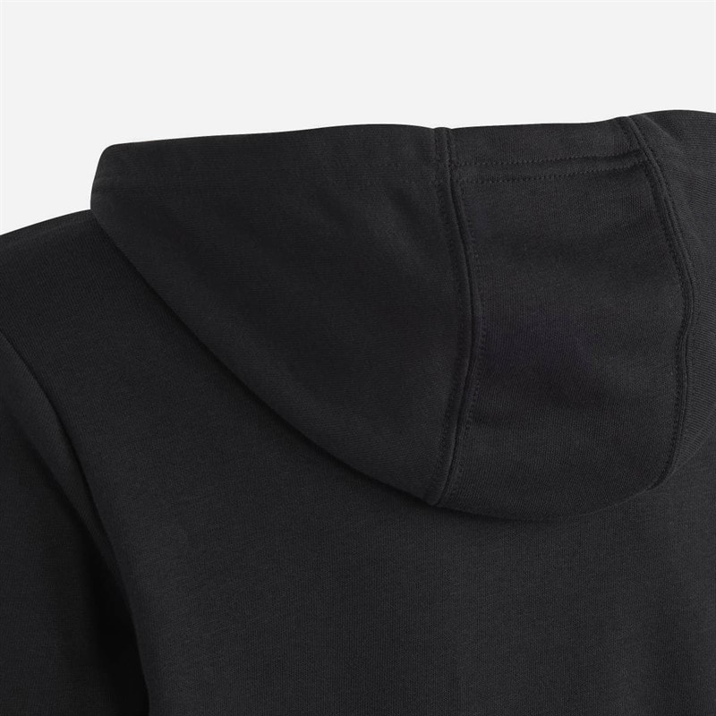 adidas Junior Big Logo Hoodie Black/White - Image 5