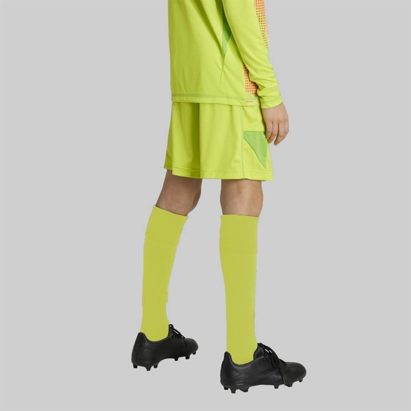 adidas Junior Boys AFC Arsenal FC 24/25 Goalkeeper Shorts Semi Solar Yellow - Image 2
