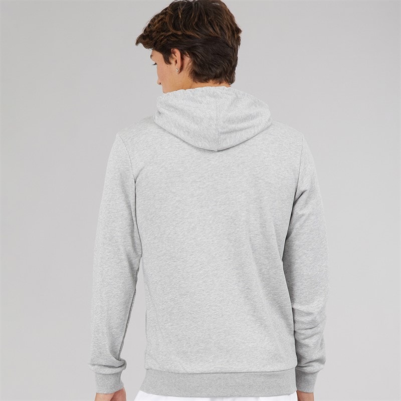 adidas Mens Essentials Big Logo Hoodie Medium Grey Heather/Black - Image 2