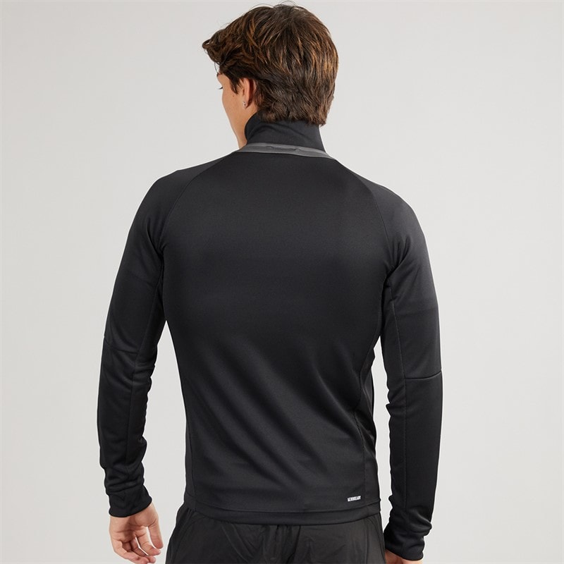 adidas Mens Aeroready Sereno Cut 3-Stripes Track Jacket Black/Grey Six - Image 2