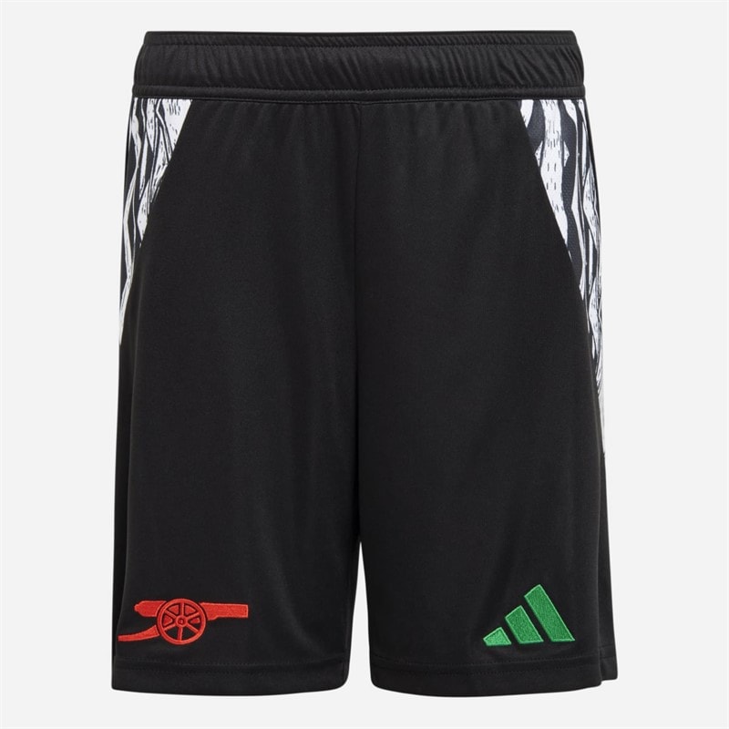 adidas Junior Boys AFC Arsenal FC 24/25 Away Shorts Black - Image 5