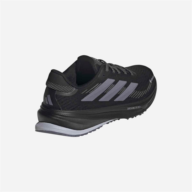 adidas Womens Supernova Rise Gore-Tex Waterproof Neutral Running Shoes Core Black/Preloved Violet/Carbon - Image 3