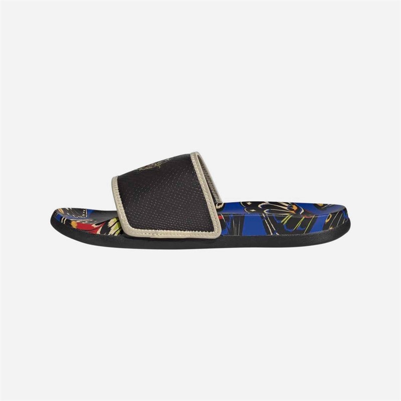 adidas Womens adidas X Farm Rio Adilette Comfort Sliders Core Black/Core Black/Core Black - Image 5
