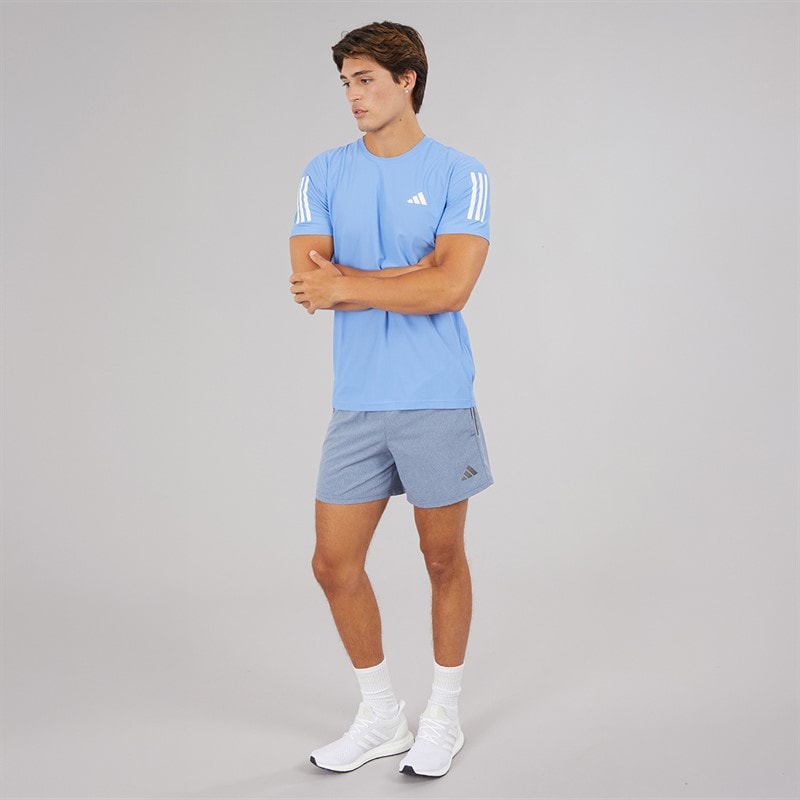 adidas Mens Own The Run Running Shorts Preloved Ink/White - Image 4