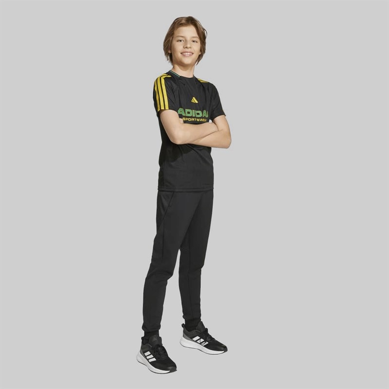 adidas Junior Boys House Of Tiro T-Shirt Black - Image 5
