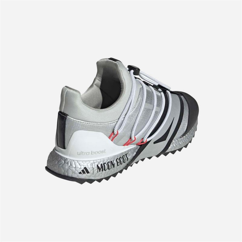 adidas X Moon Boot Ultraboost 1.0 Trainers Silver Metallic/Core Black/Semi Lucid Red - Image 3