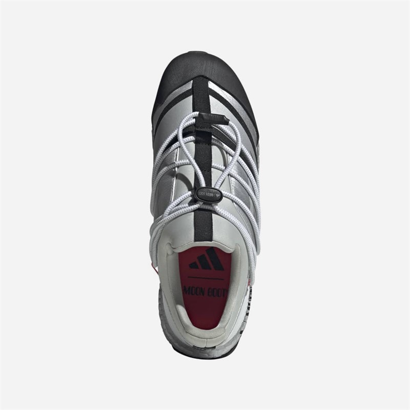 adidas X Moon Boot Ultraboost 1.0 Trainers Silver Metallic/Core Black/Semi Lucid Red - Image 4