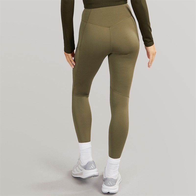 adidas Womens Terrex Leggings Olive Strata - Image 2