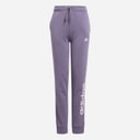 adidas Junior Girls Essentials Linear Logo Joggers Shadow Violet/Clear Pink